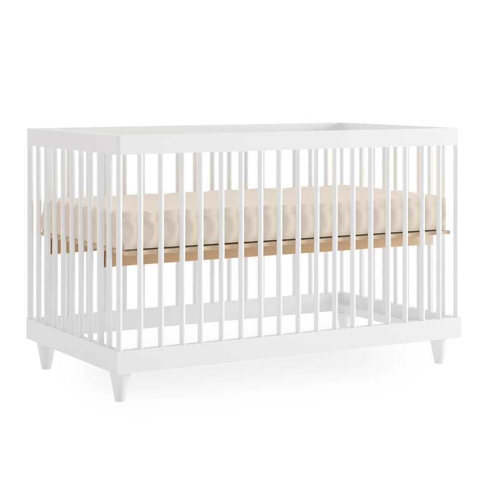 Berço Haus Nature 3 em 1 Palitado - Branco