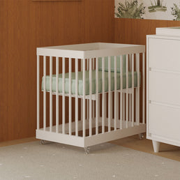 Kit de Transformação Para Mini Berço Haus Nature Palitado - Branco Old