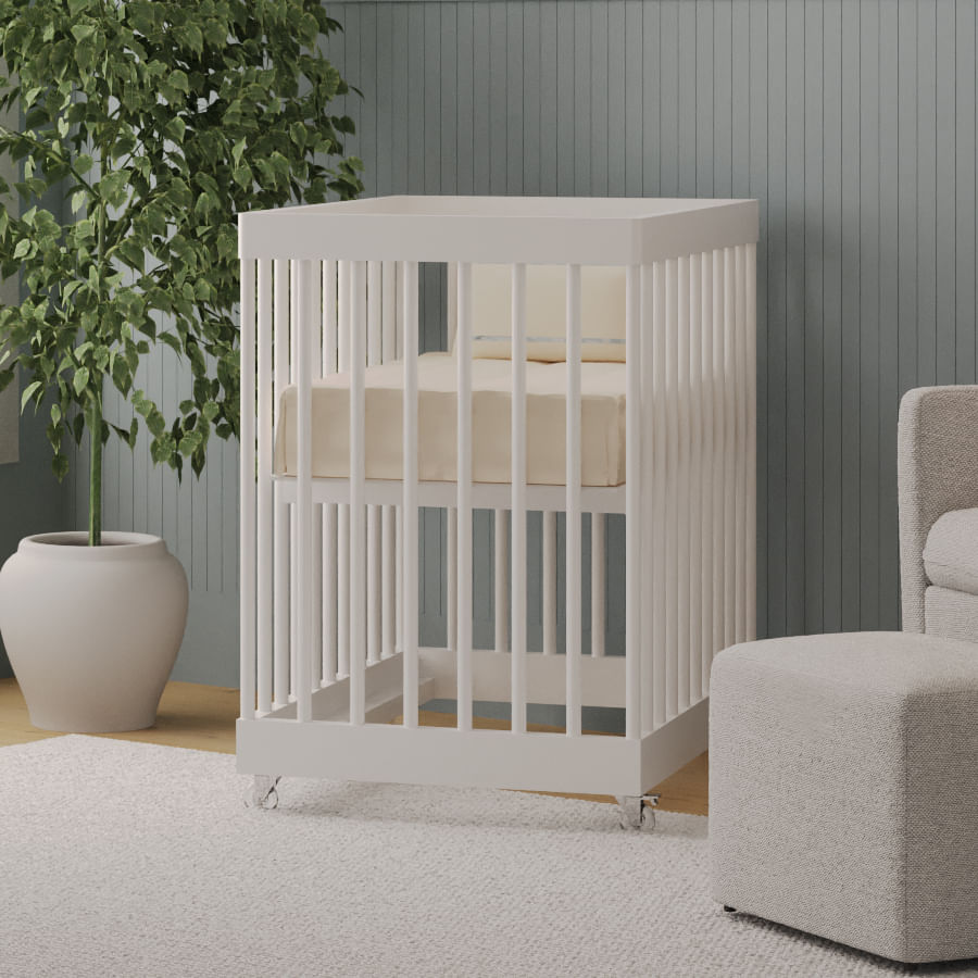 Kit de Transformação Para Mini Berço Haus Nature Palitado - Branco Old