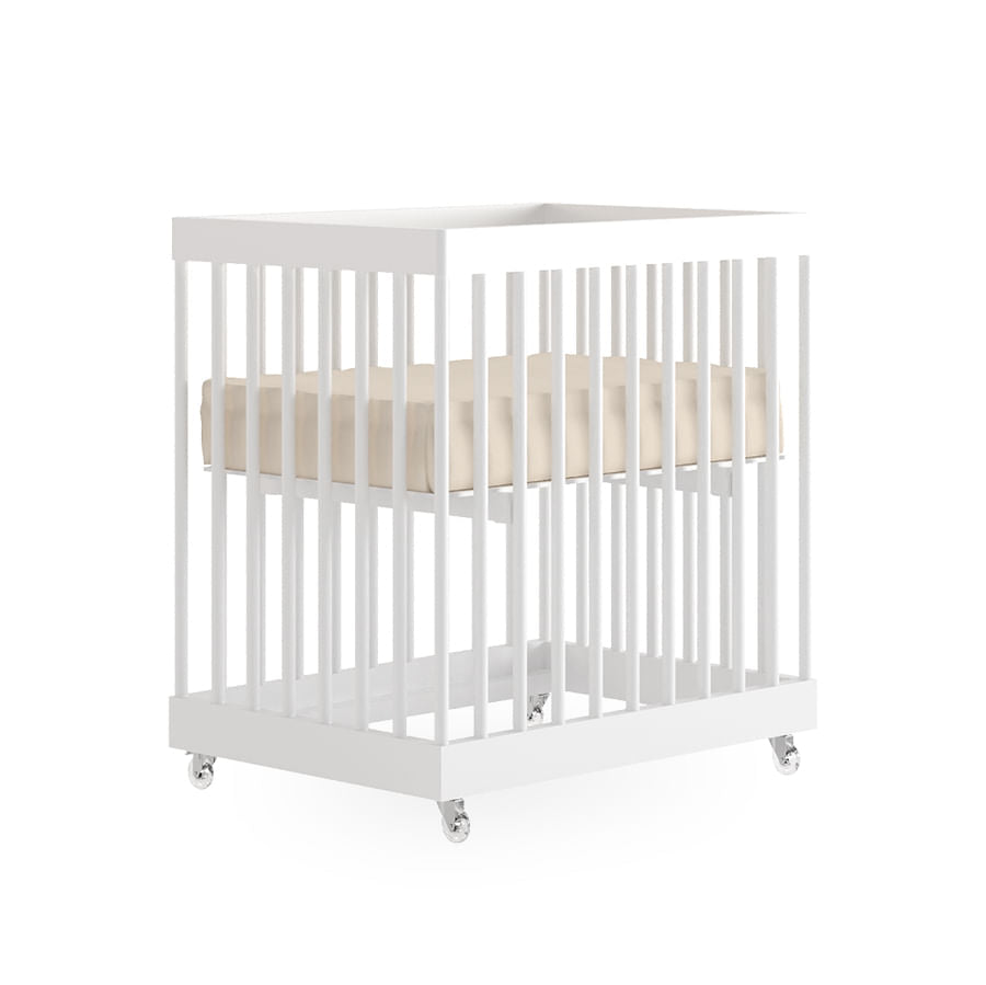 Kit de Transformação Para Mini Berço Haus Nature Palitado - Branco Old