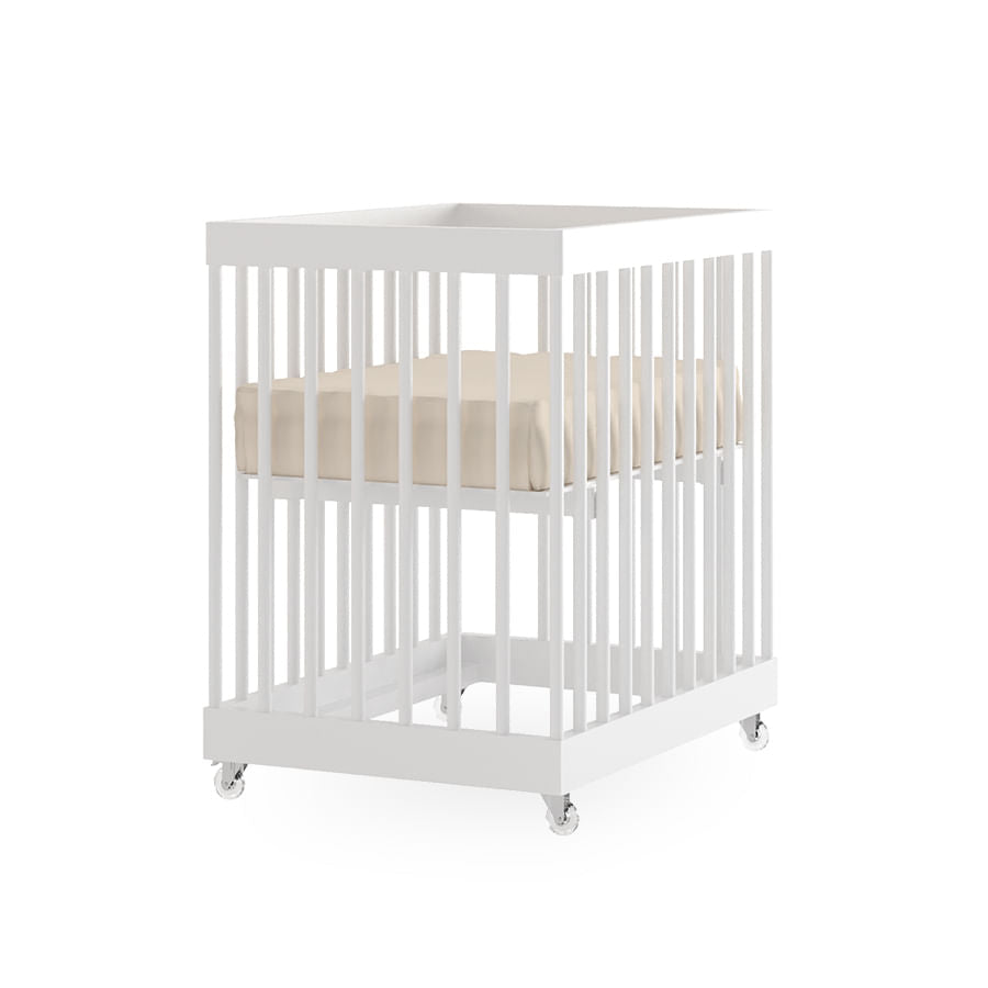 Kit de Transformação Para Mini Berço Haus Nature Palitado - Branco Old