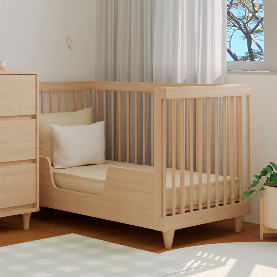 Meia Grade Frontal de Transformação Para Mini Cama Haus Nature Palitado - Carvalho