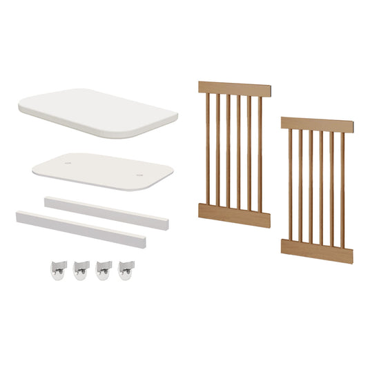 Kit de Transformação Para Mini Berço Haus Nature Palitado - Freijó Old