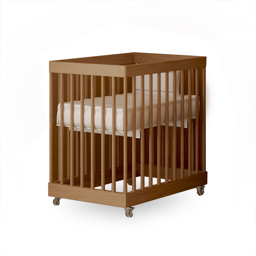 Kit de Transformação Para Mini Berço Haus Nature Palitado - Freijó Old