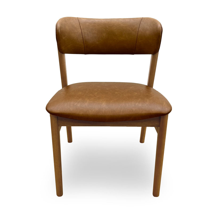 Cadeira Para Mesa de Jantar Madri - Jequitibá Natural e Caramelo