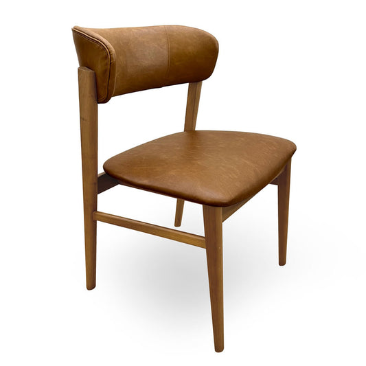 Cadeira Para Mesa de Jantar Madri - Jequitibá Natural e Caramelo