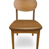 Conjunto de 2 Cadeiras Para Mesa de Jantar Luiza Jequitibá Natural - Caramelo