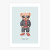 Quadro Infantil Urso Cool Guy - Vertical