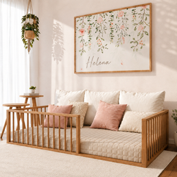 Cama Montessoriana Solteiro Fazenda - Freijó