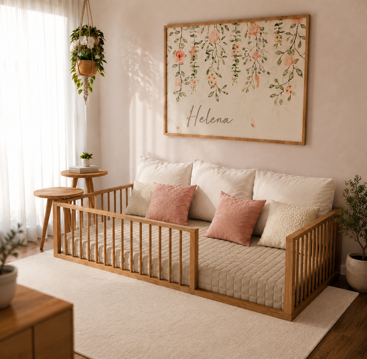 Cama Montessoriana Solteiro Fazenda - Freijó
