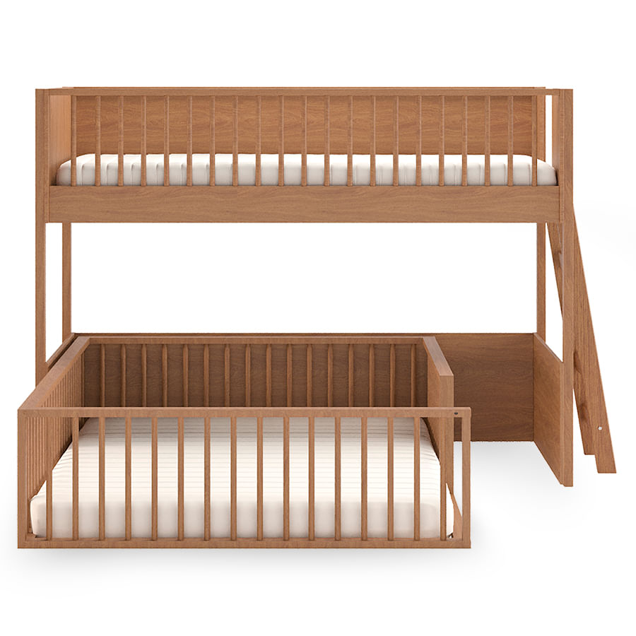 Beliche Infantil Montessoriana Com Cama de Casal Fazenda - Freijó