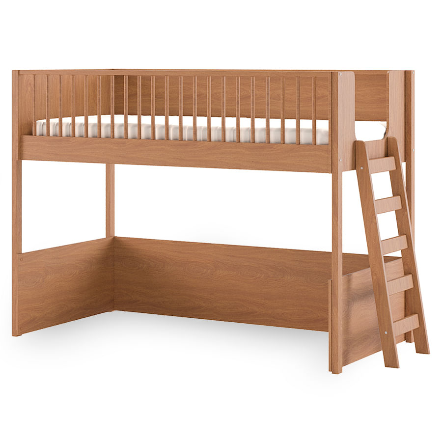 Beliche Infantil Montessoriana Com Cama de Casal Fazenda - Freijó