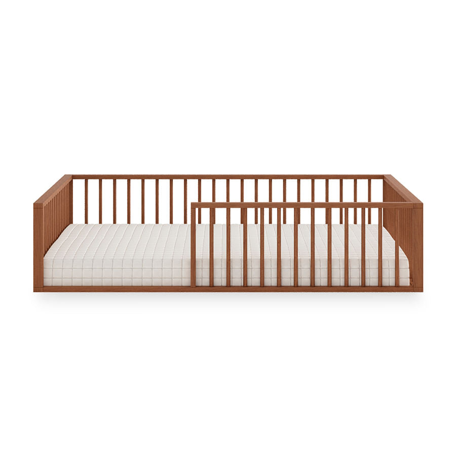 Beliche Infantil Montessoriana Com Cama de Casal Fazenda - Freijó