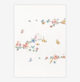 Quadro Infantil Paris Galho Esquerda - Vertical