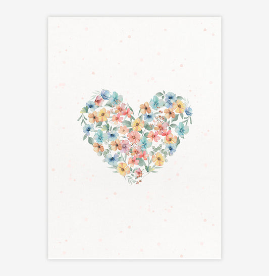 Quadro Infantil Coração Paris - Vertical