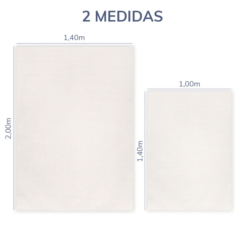 Tapete Listra Fina - Cru