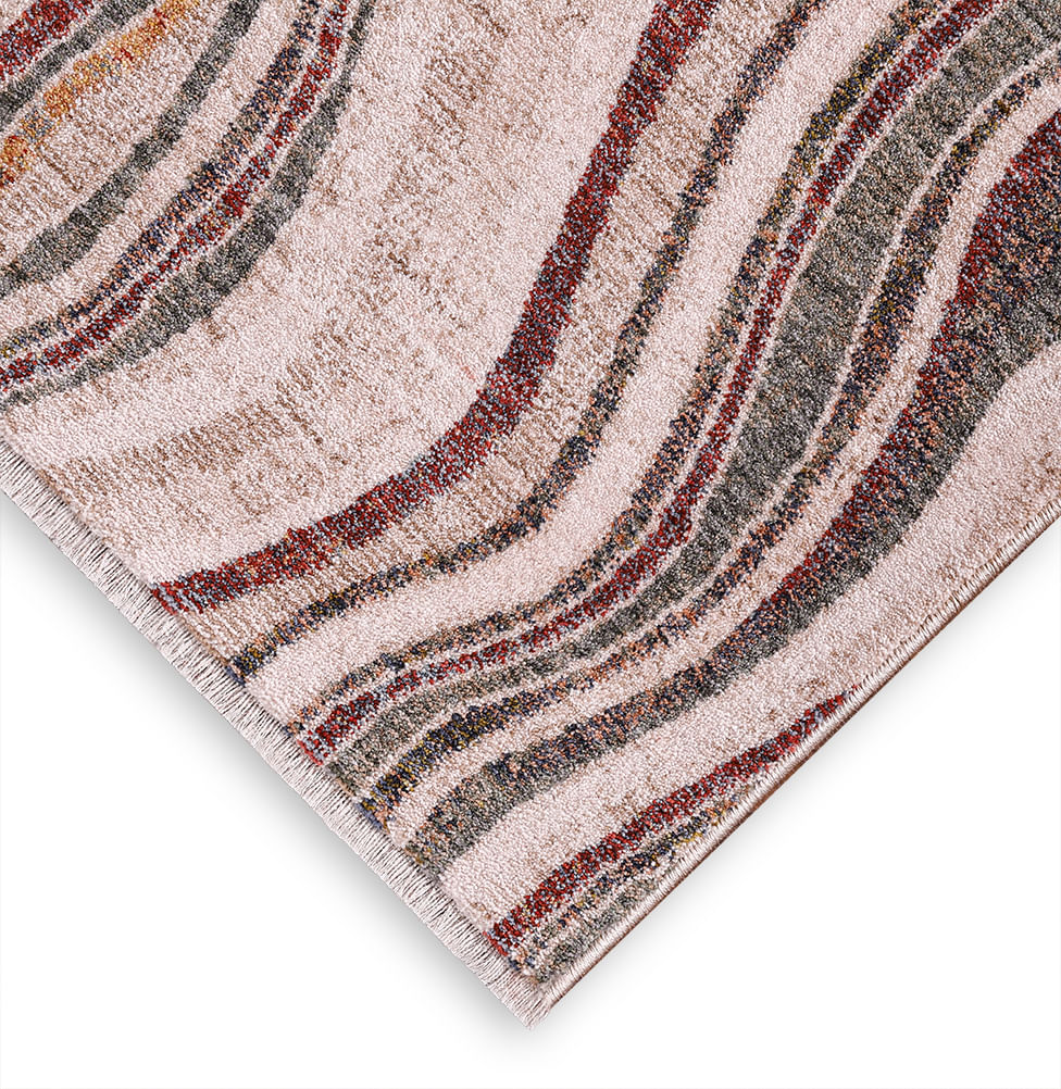 Tapete Onda Colorido - Terracota