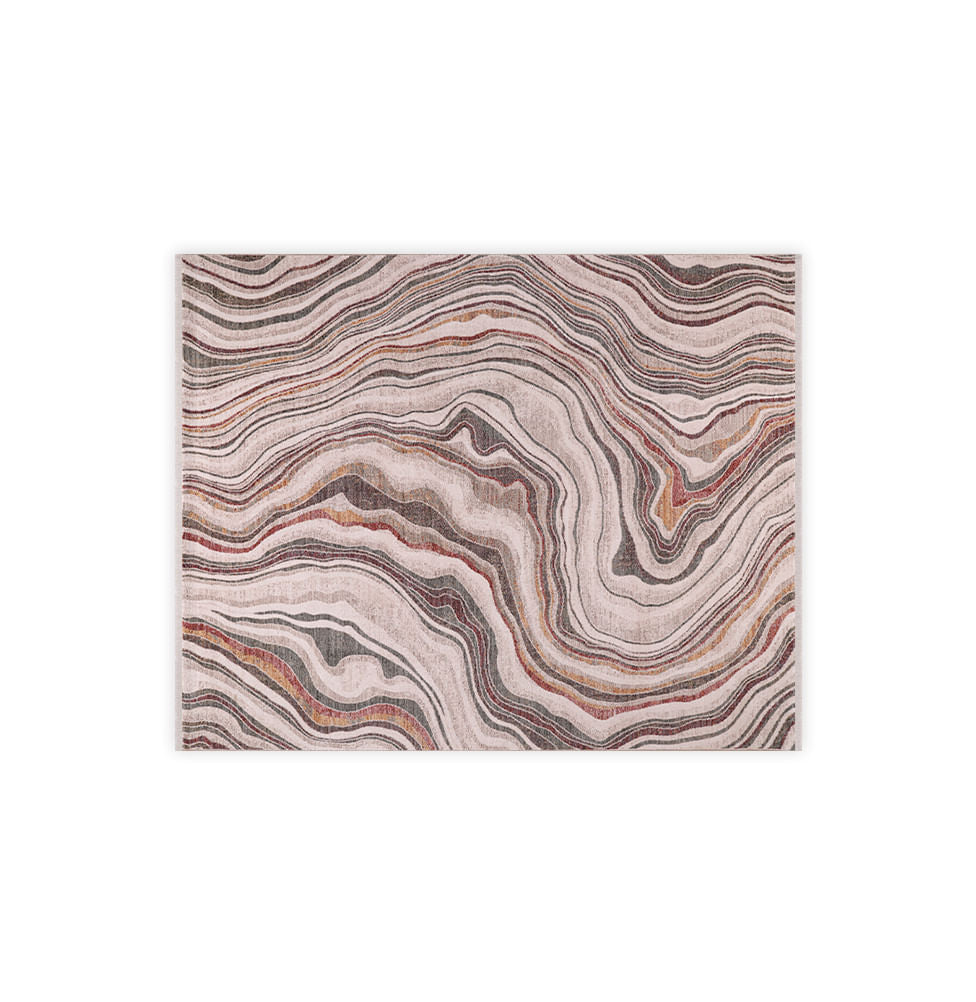 Tapete Onda Colorido - Terracota