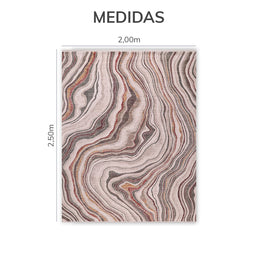 Tapete Onda Colorido - Terracota