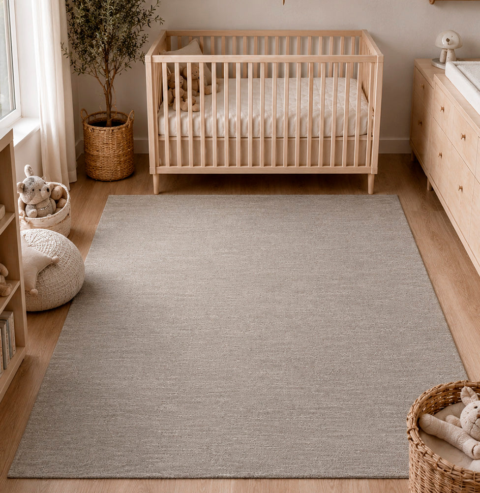 Tapete Rafia Mini Cinza - 2,00 x 2,50m