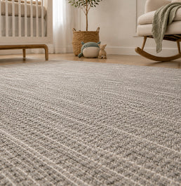 Tapete Rafia Mini Cinza - 2,00 x 2,50m