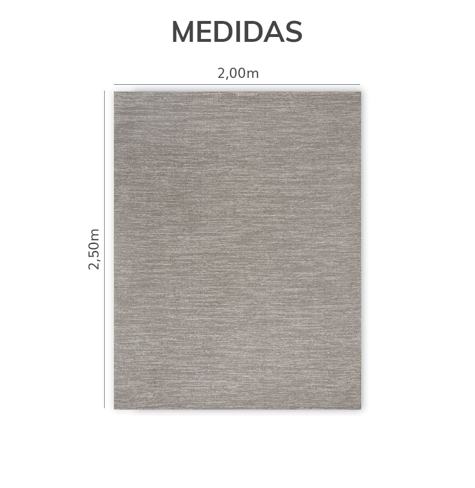 Tapete Rafia Mini - Cinza