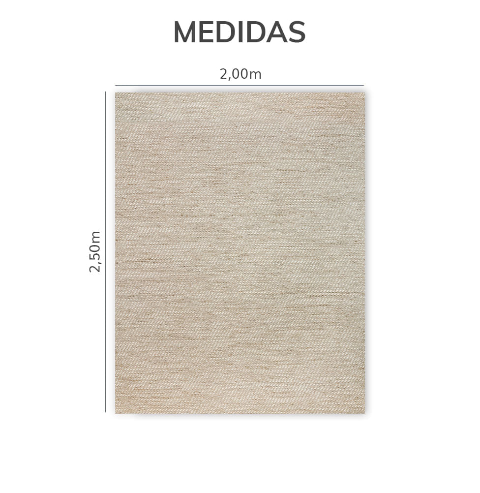 Tapete Rafia Maxi - Bege