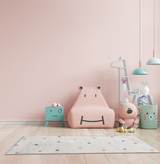 Tapete Infantil Passadeira Poá Rosa - Playmat