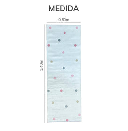 Tapete Infantil Passadeira Poá Rosa - Playmat