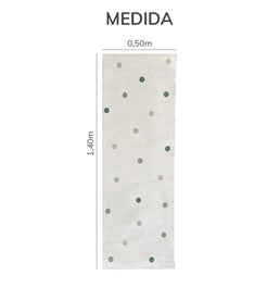 Tapete Infantil Passadeira Poá Verde - Playmat