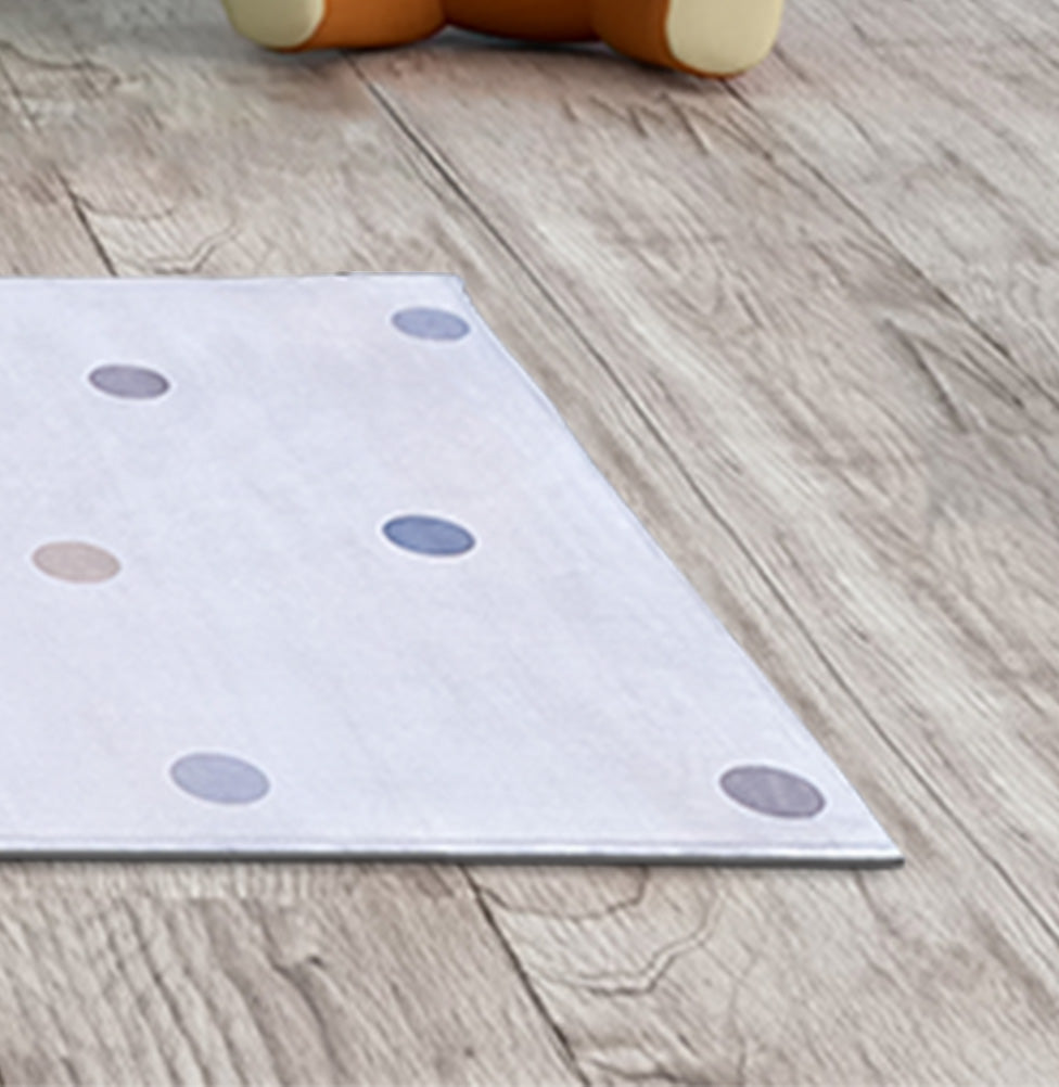 Tapete Infantil Passadeira Poá Azul - Playmat