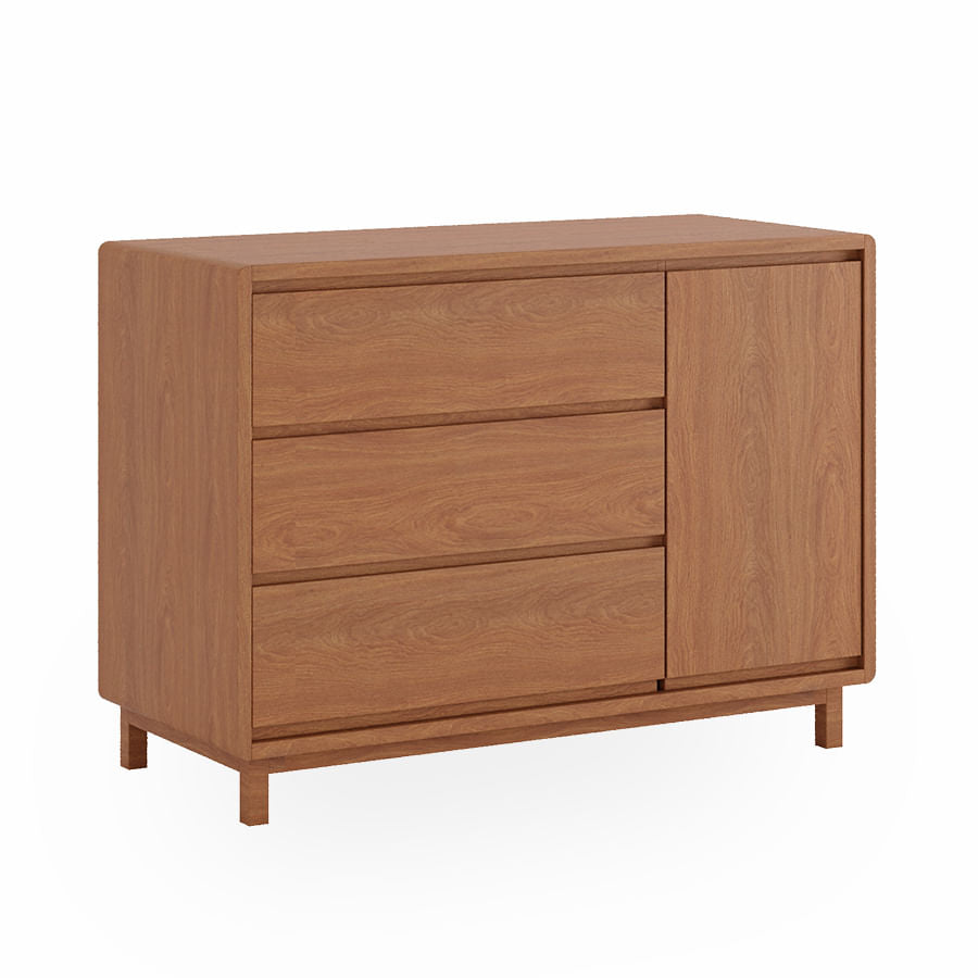 Cômoda de Bebê Nord Com Porta - Freijó