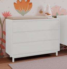Cômoda de Bebê Nord 3 Gavetas - Branco