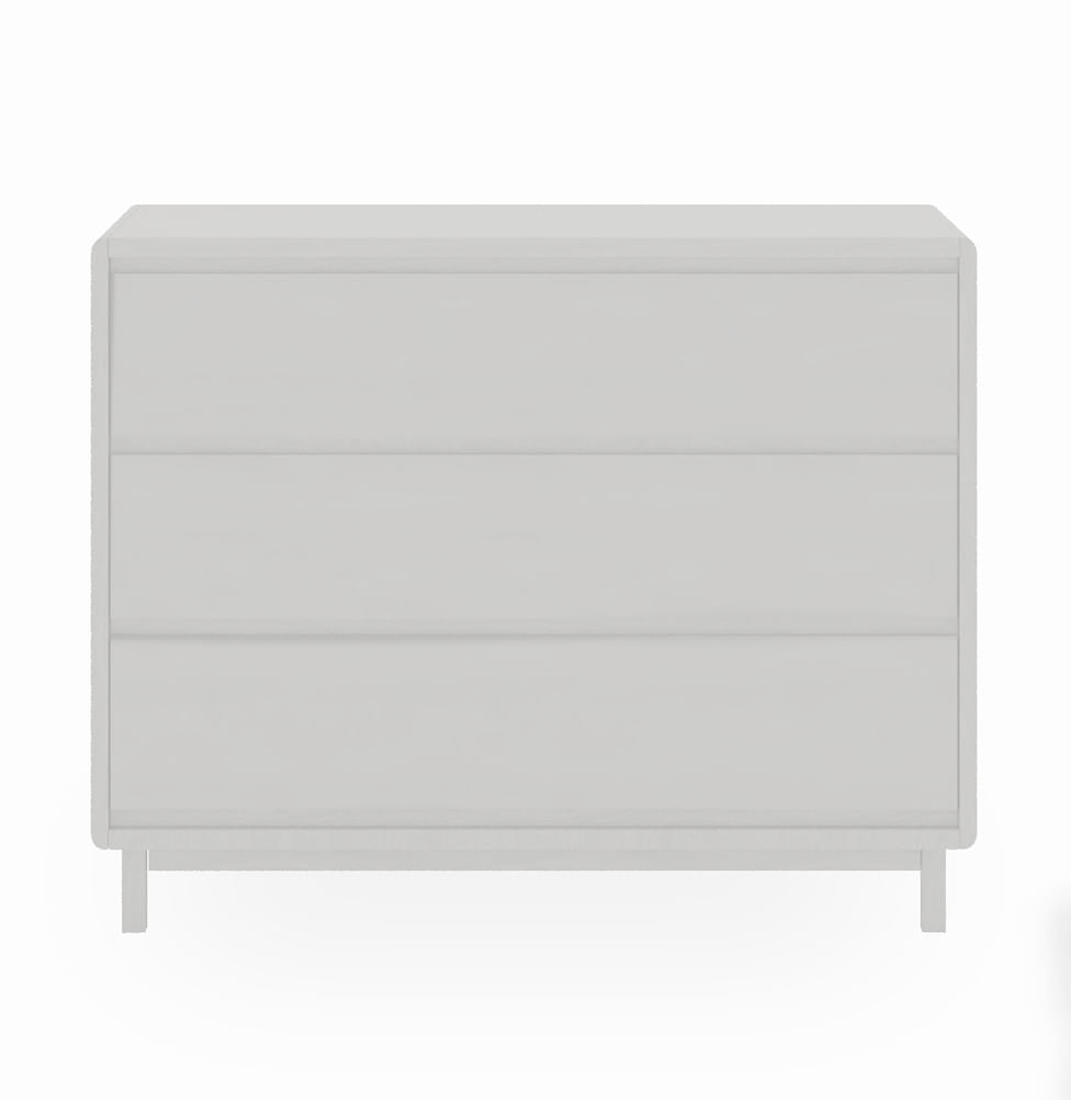 Cômoda de Bebê Nord 3 Gavetas - Branco