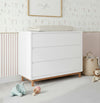 Cômoda de Bebê Nord 3 Gavetas - Branco Jequitibá