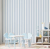 Papel de Parede Infantil Listra 3 Cores Azul