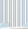 Papel de Parede Infantil Listra 3 Cores Azul