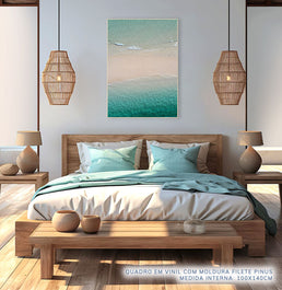 Quadro Ondas do Mar - Vertical
