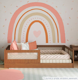 Cama Montessoriana Casal Haus Com Palha - Freijó