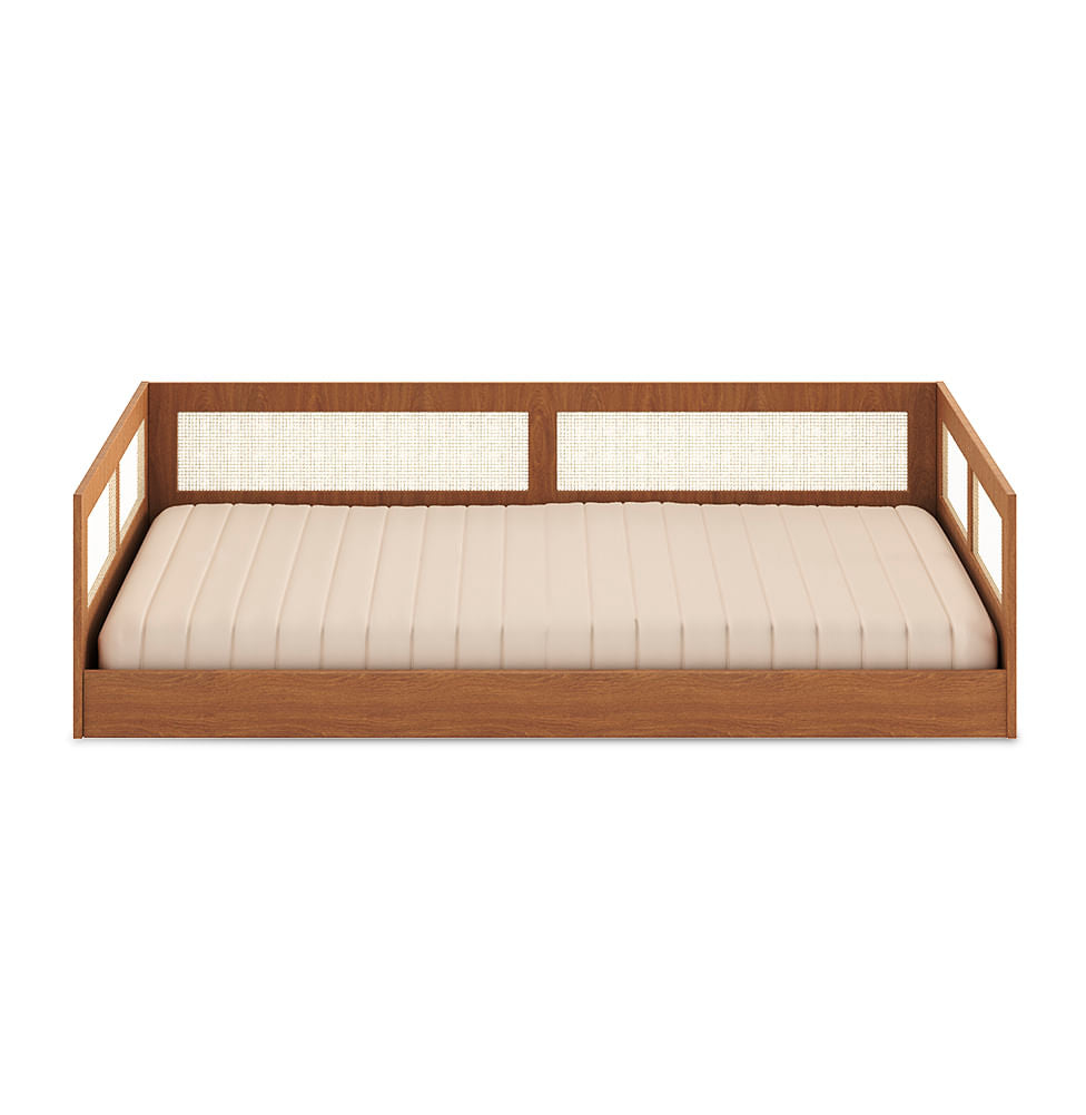 Cama Montessoriana Casal Haus Com Palha - Freijó