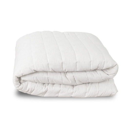 Colcha Casal Com Elástico Quadradinho - Linho