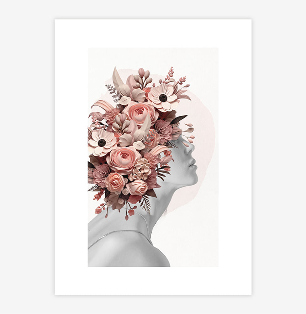 Quadro Mulher Outono - Vertical