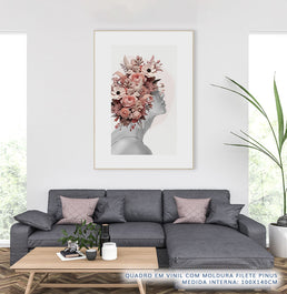 Quadro Mulher Outono - Vertical