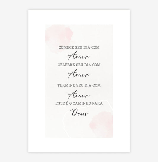 Quadro Amor Outono - Vertical