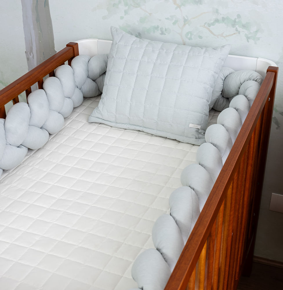 Almofada Quadradinho Chambre 40x30cm - Verde Mescla