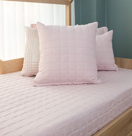 Capa de Almofada Quadradinho Chambre 50x50cm - Rosa Nuvem