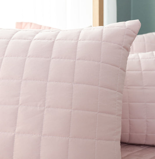 Capa de Almofada Quadradinho Chambre 50x50cm - Rosa Nuvem