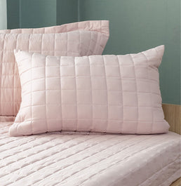 Capa de Almofada Quadradinho Chambre 60x40cm - Rosa Nuvem