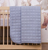 Colcha para Berço Chambre Quadradinho - Azul Mescla