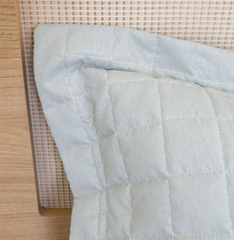 Porta Travesseiro Quadradinho Chambre 50x70cm - Verde Mescla